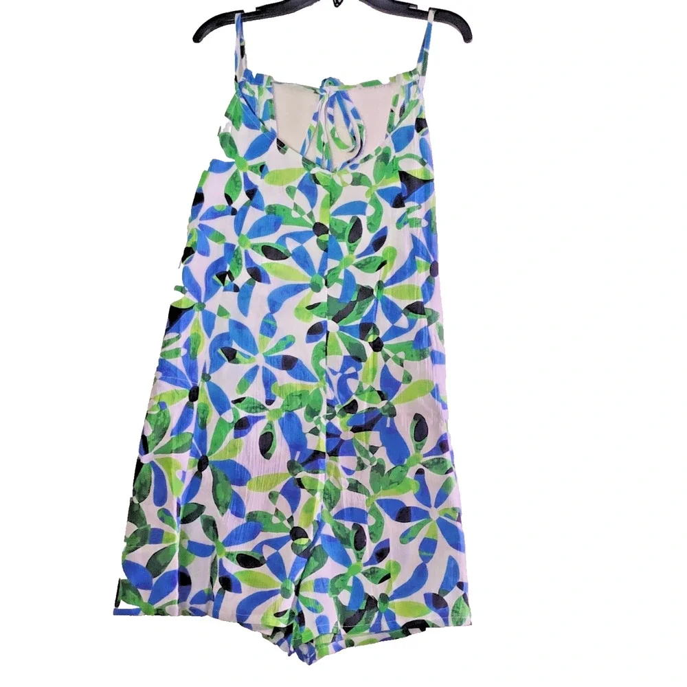 Sanctuary Swim Floral & Nature 1Piece Cover Up Jumper NWT Adjustable Strap M